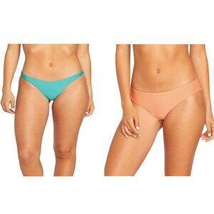 NWT Volcom Juniors Seamless Bikini Bottoms Multicolor Sizes L-XL $40 12HL444